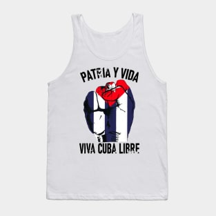 Cuba Flag Cuba Power Pride Vintage Sos Cuba Tank Top